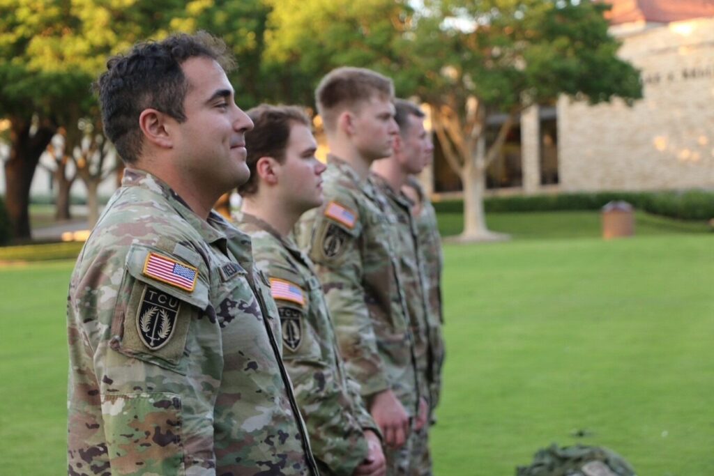 ROTC Army Training on Campus